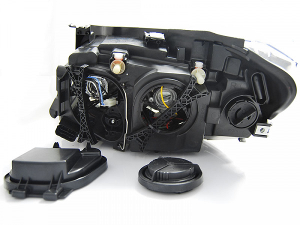 LED Angel Eyes Scheinwerfer für BMW X1 E84 09-12 schwarz